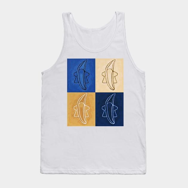 MeepNana Blue Quads Tank Top by Zenanigans